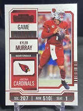 2023 Contenders Kyler Murray Game Ticket Red and Base Lot Arizona Cardinals