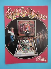 Eight Ball Deluxe Pinball Machine Flyer Bally 8 Ball Deluxe