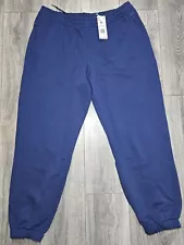 ADIDAS HUMANRACE PHARRELL WILLIAMS BASICS SWEAT PANTS Blue H58324 Men's Size XL