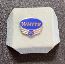 White Motor Company Vintage Employee 20 Year Service Pin Tie Tack Truck Autocar