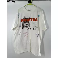 Signed Hooters Shirt York, PA Size XL