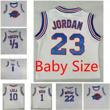 2T 3T 4T Space Jam Tune Squad Baby Size Basketball Jersey #1 #22 #23 #10