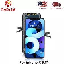 For iPhone X LCD Display Touch Screen Replacement Digitizer Assembly Frame Set