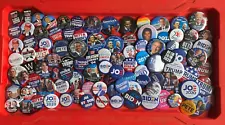 Lot Collection 100 Obama Trump Biden Bush Misc Political Campaign Pins Buttons