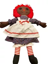 Vintage Raggedy Ann. Large 26” Black African American. Excellent Condition.