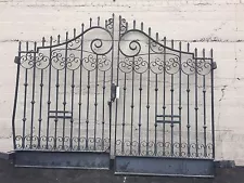 Driveway Gates Double Iron Gates 103"x63”ea 126total Open