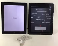 TWO Apple iPad 1st Gen A1219 64GB AND A1395 16 GB WiFi Space Gray