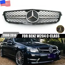 For Mercedes Benz 2008-2014 W204 C-Class C200 C350 C300 AMG Grille W/ Emblem (For: Mercedes-Benz C300)