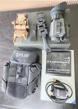 New ListingFLIR Breach PTQ136 Thermal Monocular + NoiseFighters Panobridge + Helmet Mount