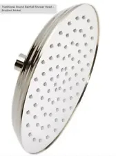 8" Traditional Round Rainfall Shower Head - 1.8 GPM - Polished Nickel