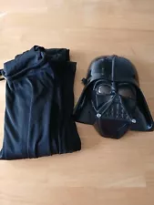 STAR WARS DARTH VADER MASK AND CAPE COSTUME CHILD ONE SIZE FITS ALL PRE-OWNED