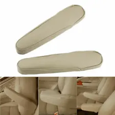 Pair New Leather Beige Seat Armrest Covers for Honda Odyssey 2005-2010