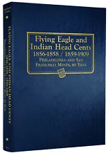 Whitman Coin Album 9111 Flying Eagle and Indian Cents 1856-1909 Book Penny