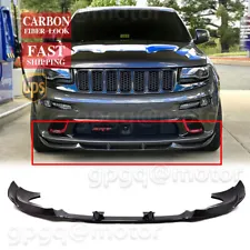 For Jeep Grand Cherokee SRT8 2012-16 Carbon Fiber Front Bumper Lip Splitter Kit (For: Jeep SRT8)