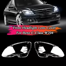 Pair Headlight Headlamp Lens Cover For Mercedes Benz C-Class W204 C300 2008-2011 (For: 2008 Mercedes-Benz C300)