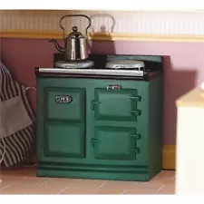 Green Aga Stove 12th Scale for your Dolls House Rustic Country Kitchen Emporium