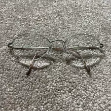 Silhouette M 6524 Silver Dusty Rose Pink 46-19-125 Half Rim Frames Only