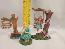 Fairy Garden Forest Miniature Home Decor Faries 3 Piece Multicolor