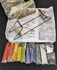 Traditional Small Beading Loom Kit with Seed Bead Set and Instructions