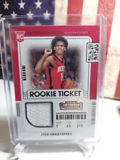 Josh Christopher 2021-22 Contenders Rookie Ticket Relic Houston Rockets RTS-JCH