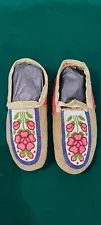 Antique Indian Beaded Moccasins