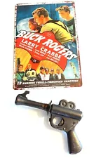 Vintage Buck Rogers Space Ray Gun Toy Daisy - With Reproduction Metal Sign