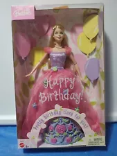 BARBIE - HAPPY BIRTHDAY - with TIARA for the birthday girl - NRFB