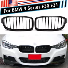 Gloss Black Front Kidney Grille Grills for BMW F30 3 Series 328i 335i 2012-2016 (For: 2016 BMW)