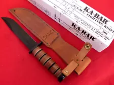 KA-BAR 1317 Dog's Head 7" Blade mint in box fixed blade fighting knife