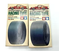 NEW Vintage Slick Racing Tyre Tire Set for Porsche 58001, Front & Rear (50041)