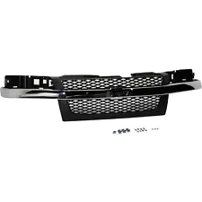 Grille Assembly Textured Dark Gray 2 Piece Design For 2004-12 CHEVROLET COLORADO