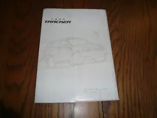 1999 Chevrolet Tracker Launch Sales Packet - New York Auto Show April 1998