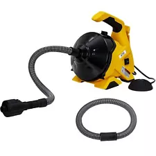 Drain Cleaner Machine 30Ft x 3/10In, Auto-feed Electric Drain Auger for 3/4In...