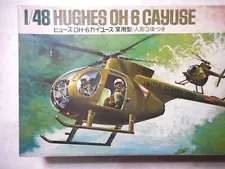 TAMIYA 1/48 Plastic Model Kit HUGHES OH-6 CAYUSE 【There are damaged parts.】