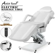 Artist Hand White Electric Facial Bed Tattoo Massage Table Beauty Salon w/Remote