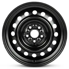 New Wheel For 2003-2008 Toyota Corolla 15 Inch Black Steel Rim