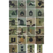 ARMY OCP MULTICAM CAMO RANK INSIGNIA - 2" RANK VELCR® HOOK