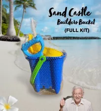 Sand Castle Kit 6PCS Beach Sale Toys for Kids Outdoor with Sand Bucket NEW