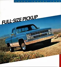 1986 Chevrolet Silverado C 10 C 20 C 30 K 10 - K 30 Pickup Truck Sales Brochure