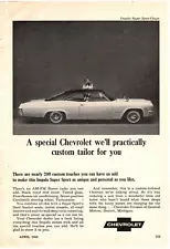 1965 Print Ad Chevrolet Impala Super Sport SS 200 Custom touches you can have