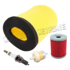 Air Oil Filter & Spark Plug For Suzuki Quadrunner 250 2x4 & 4x4 & King Quad 300