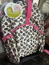 NEW Hanna Andersson Cheetah Print Backpack with Pockets For School Or Trip