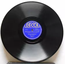 Don't Leave Me All Alone/Shelton Brothers (10", 78 rpm, Decca, 5795)