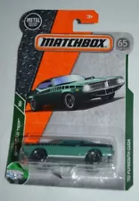 2018 MATCHBOX 65TH. ANNIVERSARY MBX ROAD-TRIP - '70 PLYMOUTH CUDA GREEN 19/125