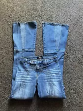 Vintage 90s Y2K Women's Junior’s JNCO Girly Flare Skater Jeans Size 9