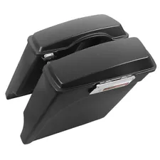 5" Extended Saddlebags Saddle Bags w/ Lids For Harley Touring Street Glide 93-13