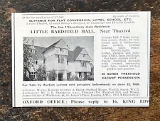 Little Bardfield Hall - Essex For Sale - 1950 Press Cutting r448