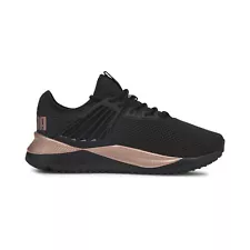 black and rose gold pumas