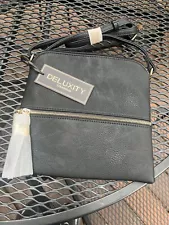 Deluxity Women's Lightweight Medium Crossbody Bag With Black Tassels NWT