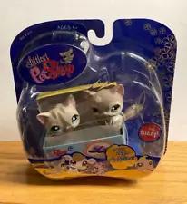 Littlest Pet Shop New #467 #468 Kitty Cats Fuzzy NIB Cuddliest Cat LPS NIP